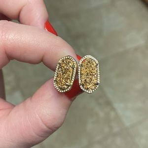 Kendra Scott Ellie Gold Drusy Studs